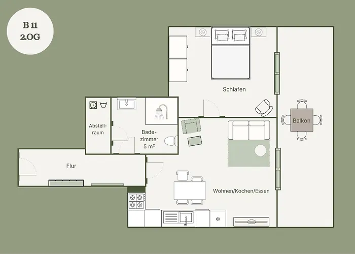 Apartment B11 Pine Hill Ihr Rückzugsort Mit Großzügigem Balkon Und Naturblick